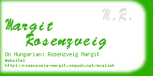 margit rosenzveig business card